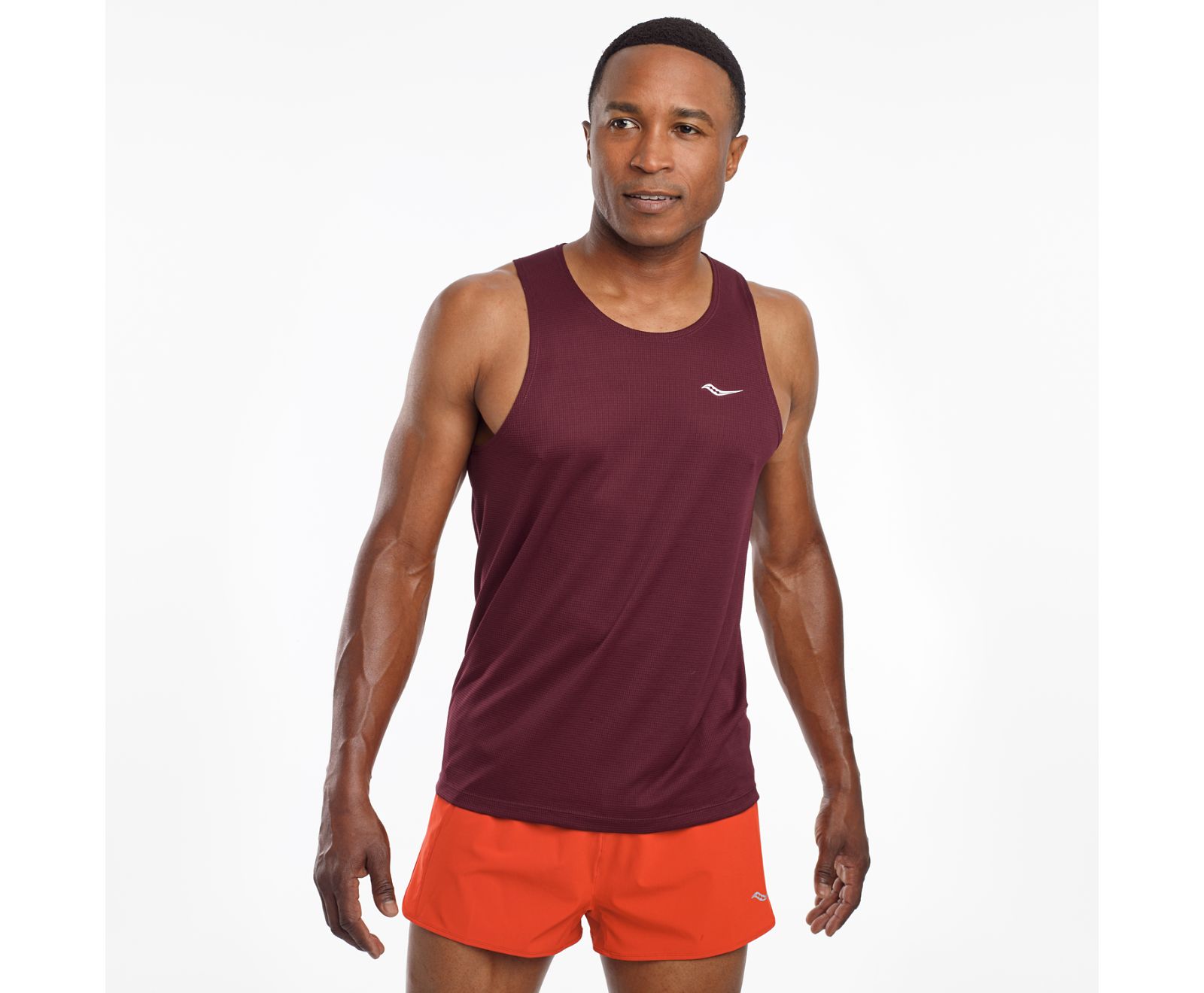 Saucony Stopwatch Singlet Men\'s Tanks Burgundy | Canada 665GSOL